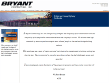 Tablet Screenshot of bryantcontracting.com